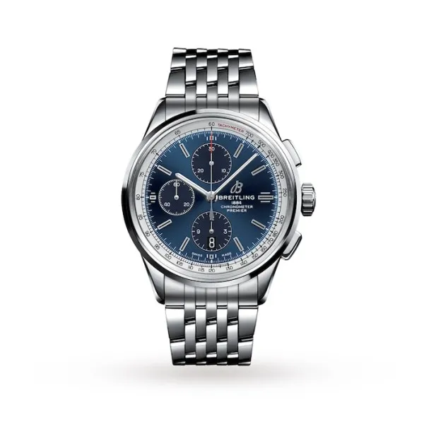 Breitling Premier Men Automatic Blue Stainless Steel Watch A13315351C1A1 - Photo 2