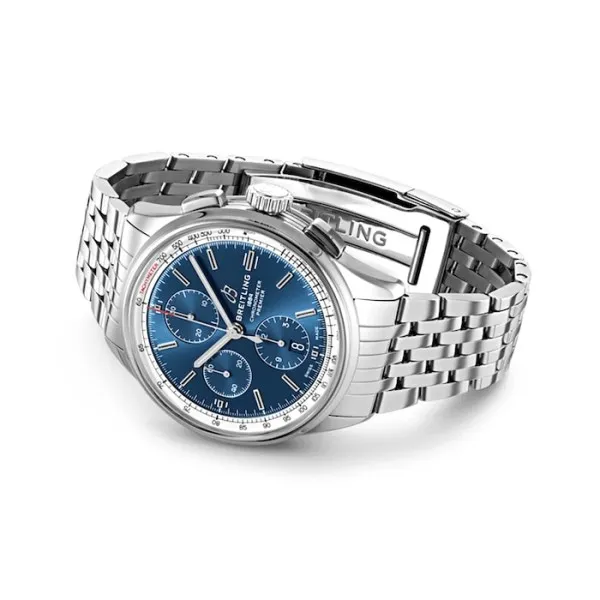 Breitling Premier Men Automatic Blue Stainless Steel Watch A13315351C1A1 photo 3