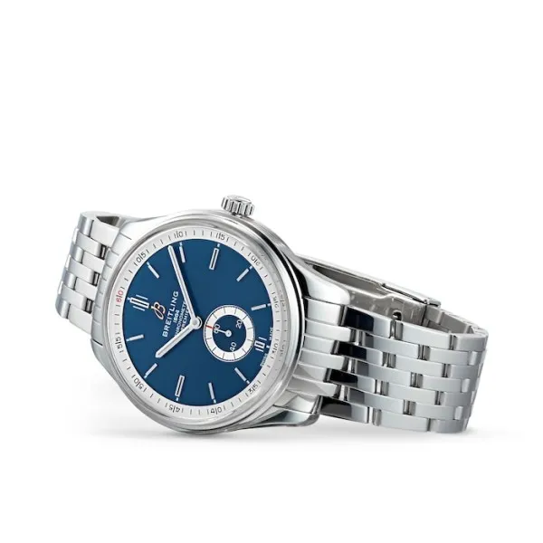 Breitling Premier Men Automatic Blue Stainless Steel Watch A37340351C1A1 photo 2
