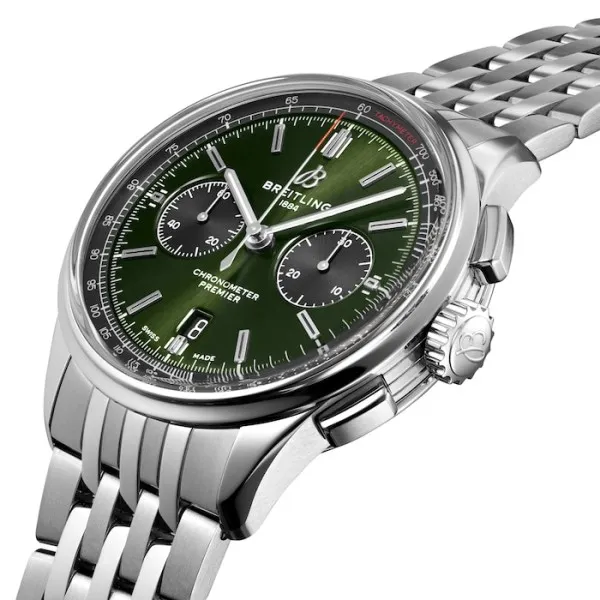 Breitling Premier Men Automatic Green Stainless Steel Watch AB0118221L1A1 photo 2