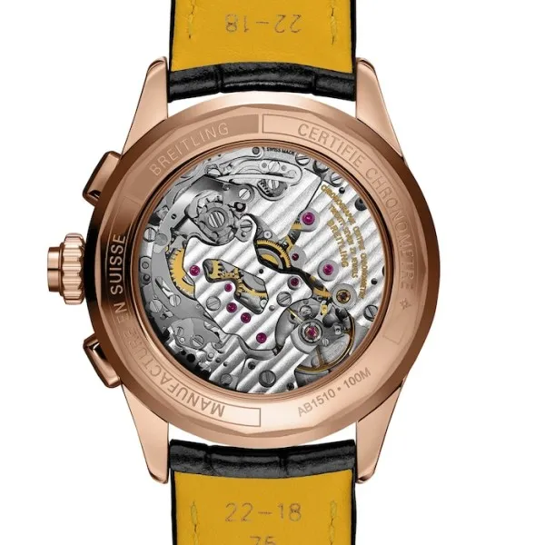 Breitling Premier Men Black Alligator Watch RB1510251B1P1 photo 4