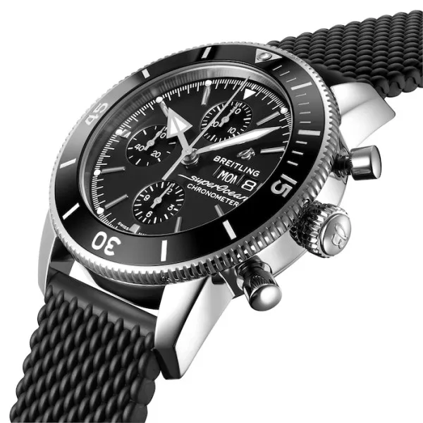 Breitling Superocean Heritage Men Automatic Black Rubber Watch A13313121B1S1 photo 2