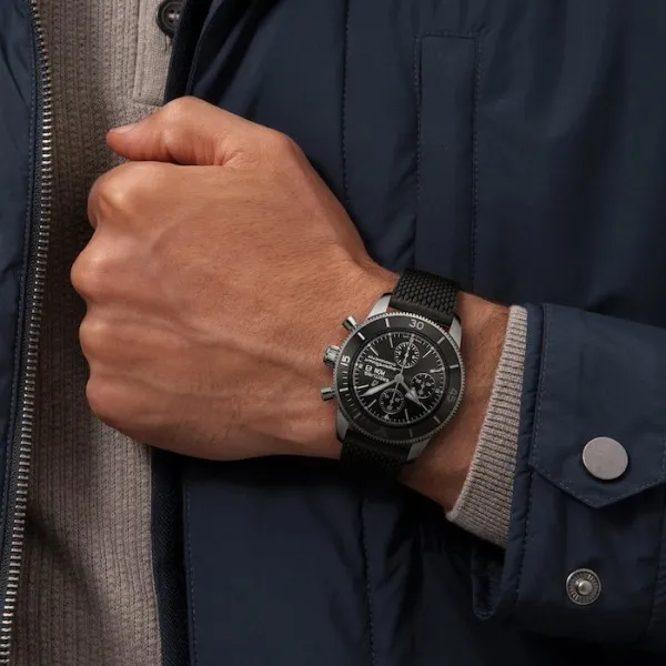 Breitling Superocean Heritage Men Automatic Black Rubber Watch A13313121B1S1 photo 4