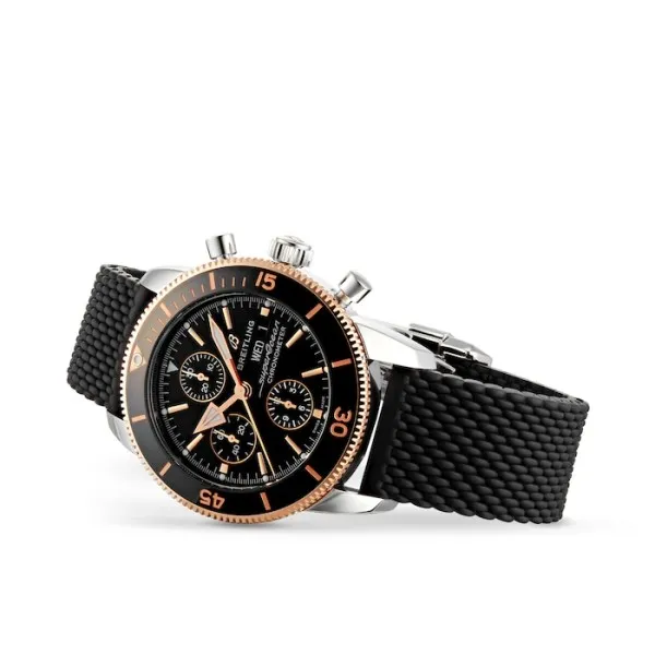Breitling Superocean Heritage Men Automatic Black Rubber Watch U13313121B1S1 photo 2