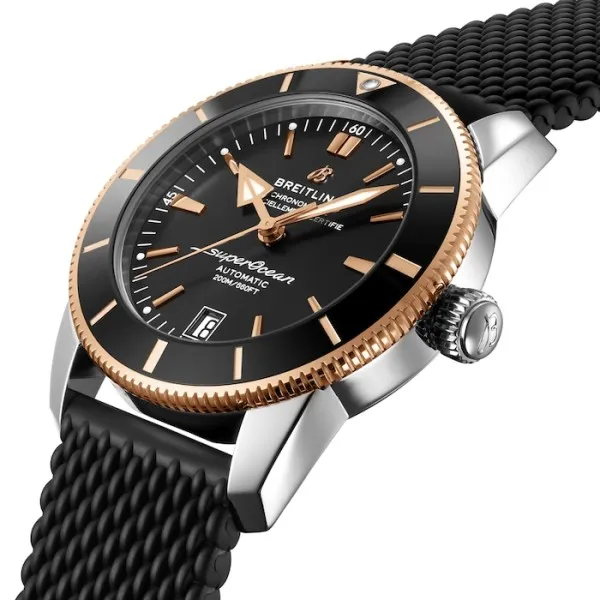 Breitling Superocean Heritage Men Automatic Black Rubber Watch UB2010121B1S1 photo 2