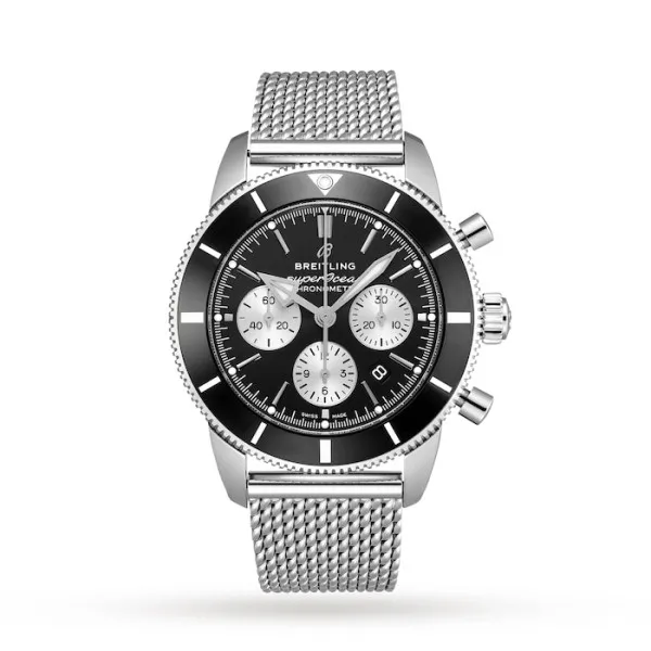 Breitling Superocean Heritage Men Automatic Black Stainless Steel Watch AB0162121B1A1