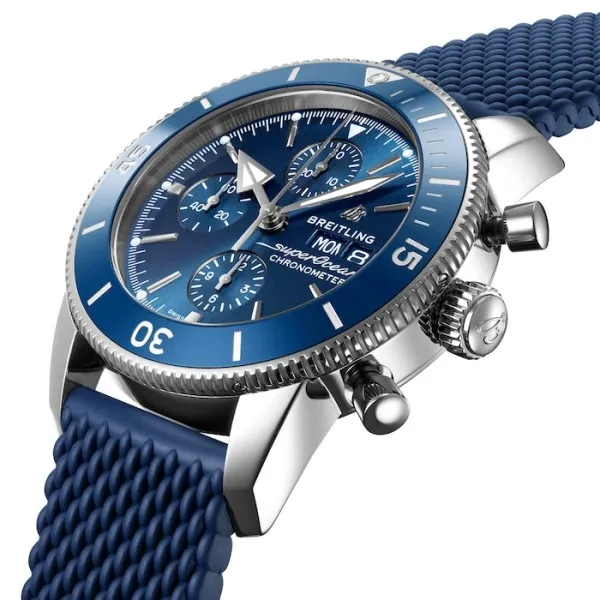 Breitling Superocean Heritage Men Automatic Blue Rubber Watch A13313161C1S1 photo 2