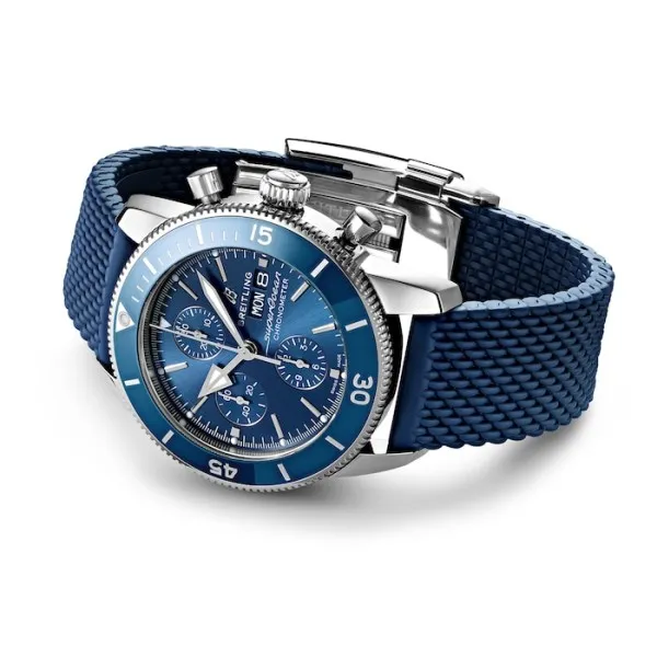 Breitling Superocean Heritage Men Automatic Blue Rubber Watch A13313161C1S1 photo 3