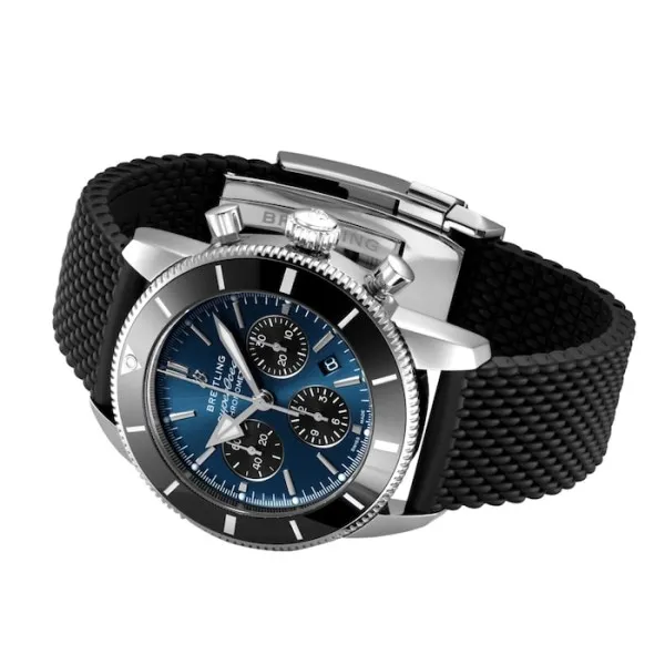 Breitling Superocean Heritage Men Automatic Blue Rubber Watch AB0162121C1S1 photo 5