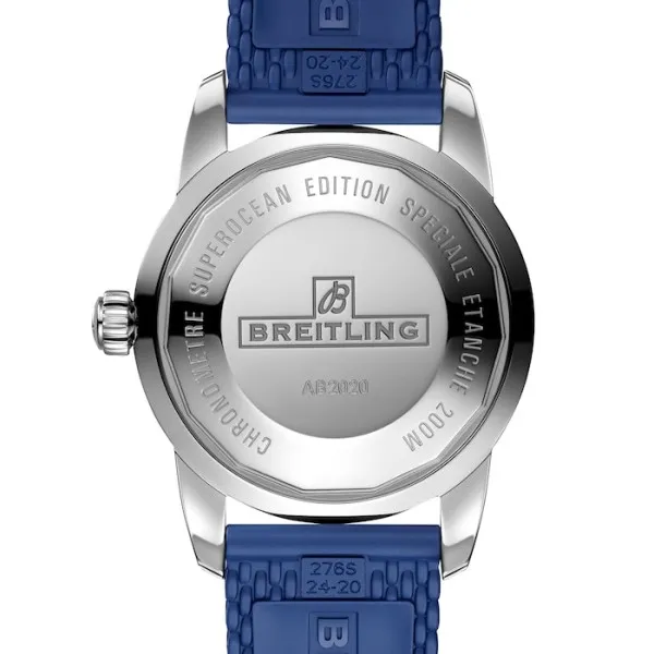 Breitling Superocean Heritage Men Automatic Blue Rubber Watch AB2020161C1S1 photo 3