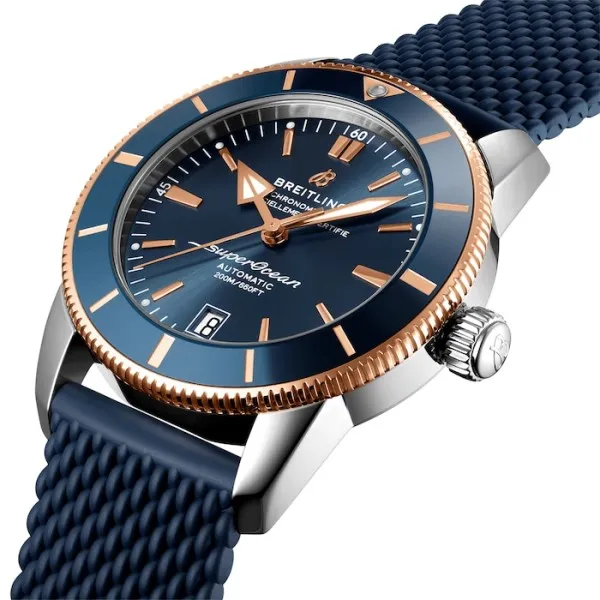 Breitling Superocean Heritage Men Automatic Blue Rubber Watch UB2010161C1S1 photo 2