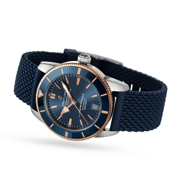 Breitling Superocean Heritage Men Automatic Blue Rubber Watch UB2010161C1S1 photo 3