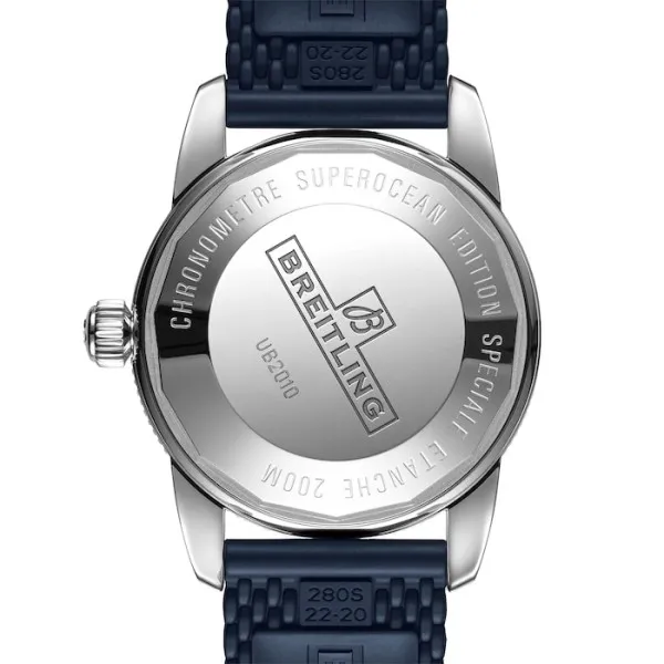 Breitling Superocean Heritage Men Automatic Blue Rubber Watch UB2010161C1S1 photo 4