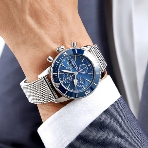 Breitling Superocean Heritage Men Automatic Blue Stainless Steel Watch A13313161C1A1 photo 4