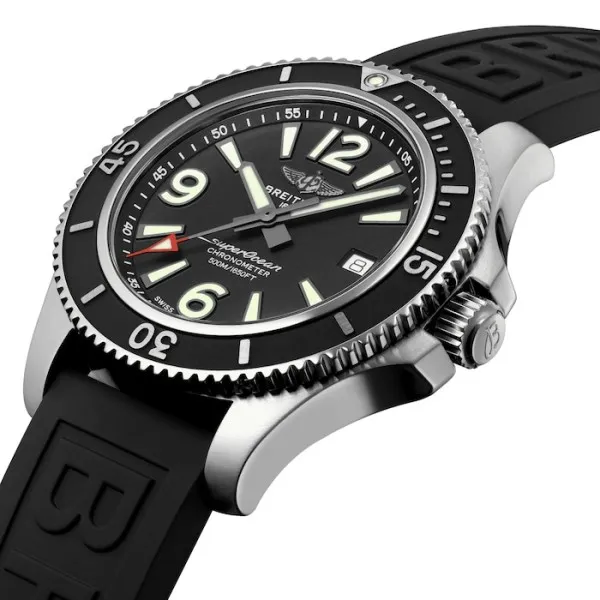 Breitling Superocean Men Automatic Black Rubber Watch A17366021B1S1 photo 2
