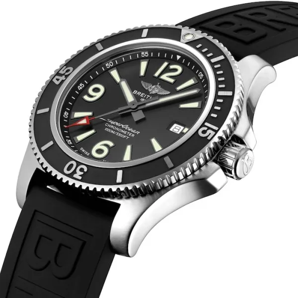 Breitling Superocean Men Automatic Black Rubber Watch A17367D71B1S2 photo 2