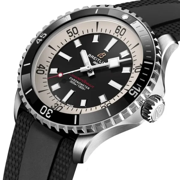 Breitling Superocean Men Automatic Black Rubber Watch A17375211B1S1 photo 3