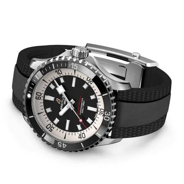 Breitling Superocean Men Automatic Black Rubber Watch A17375211B1S1 photo 4