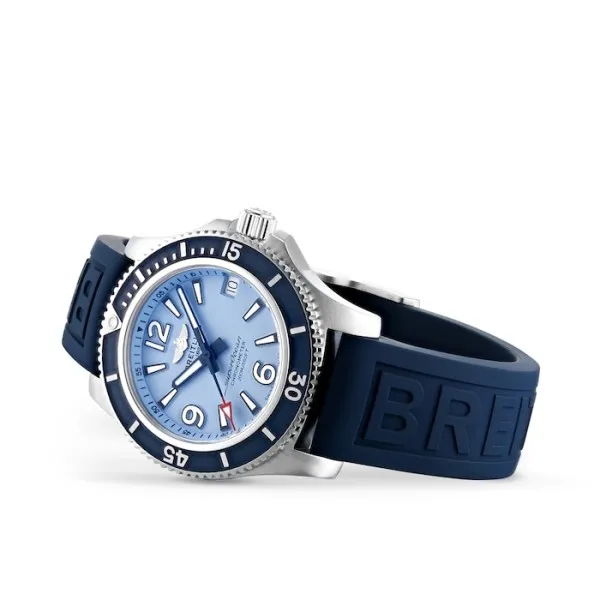 Breitling Superocean Men Automatic Blue Rubber Watch A17316D81C1S1 photo 2