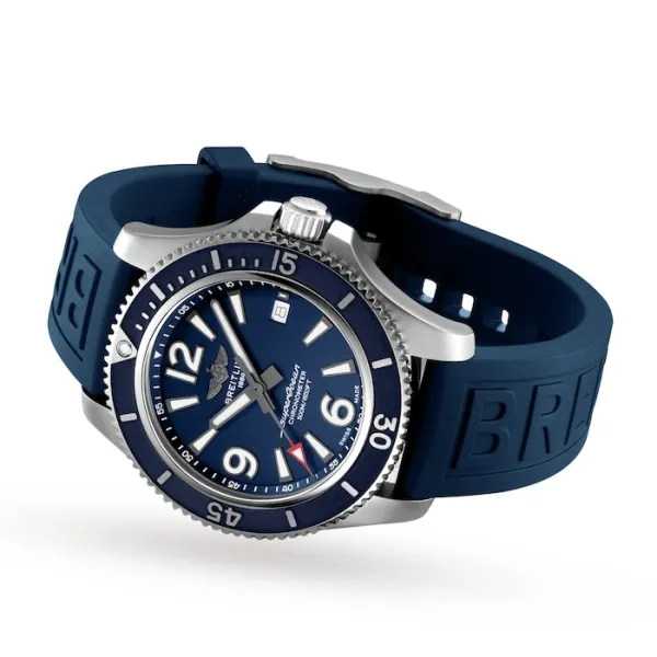 Breitling Superocean Men Automatic Blue Rubber Watch A17366D81C1S2 photo 3