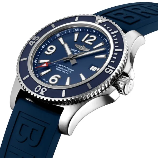Breitling Superocean Men Automatic Blue Rubber Watch A17367D81C1S1 photo 2