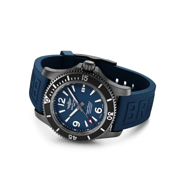 Breitling Superocean Men Automatic Blue Rubber Watch M17368D71C1S1 - Photo 4