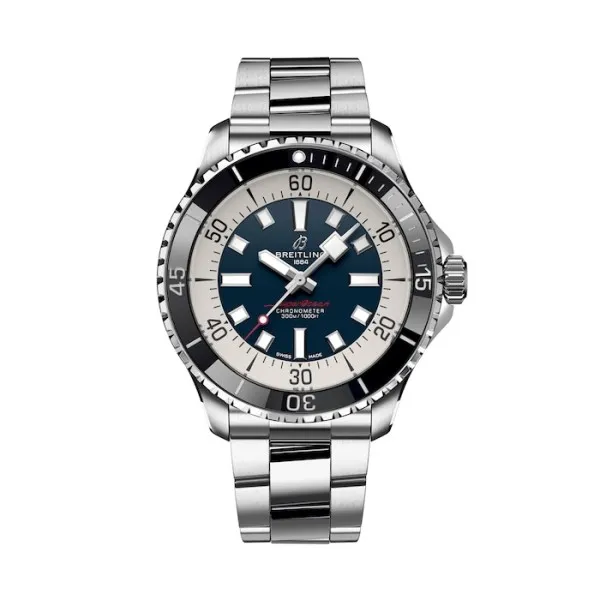 Breitling Superocean Men Automatic Blue Stainless Steel Watch A17376211C1A1