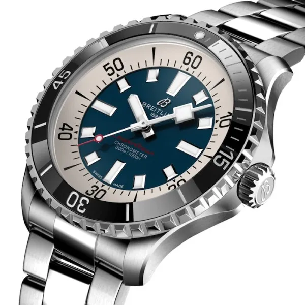Breitling Superocean Men Automatic Blue Stainless Steel Watch A17376211C1A1 photo 4
