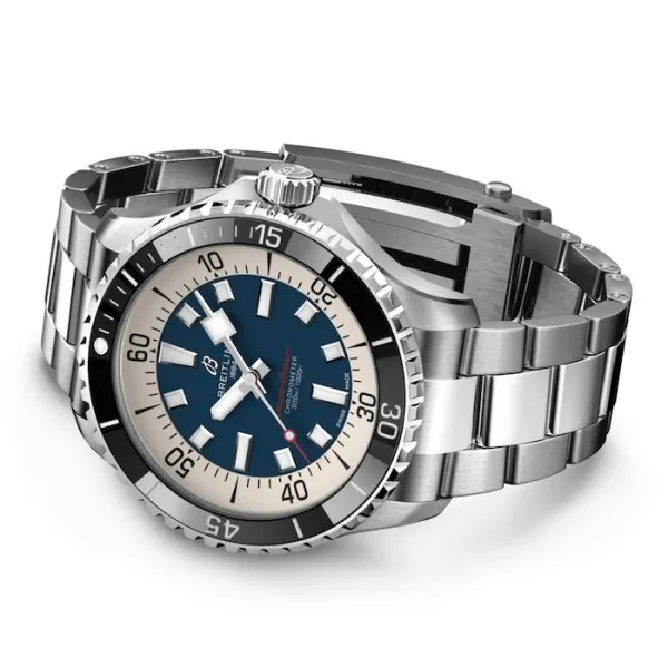 Breitling Superocean Men Automatic Blue Stainless Steel Watch A17376211C1A1 photo 5
