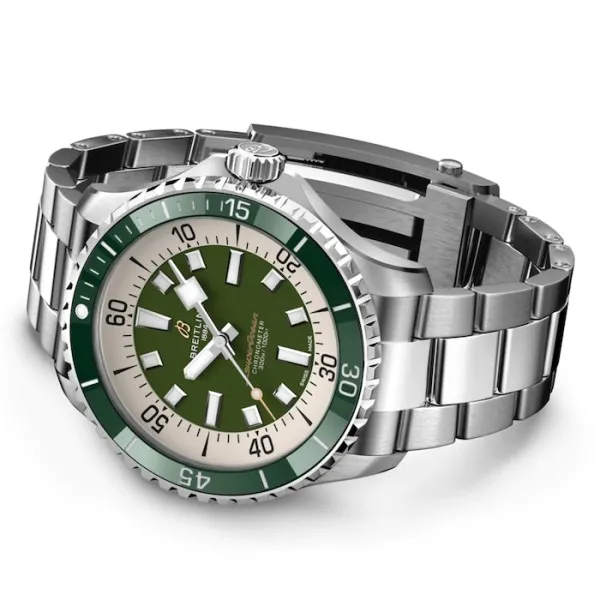 Breitling Superocean Men Automatic Green Stainless Steel Watch A17376A31L1A1 photo 4