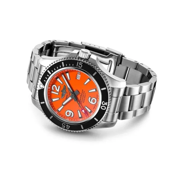Breitling Superocean Men Automatic Orange Stainless Steel Watch A17366D71O1A1 photo 2