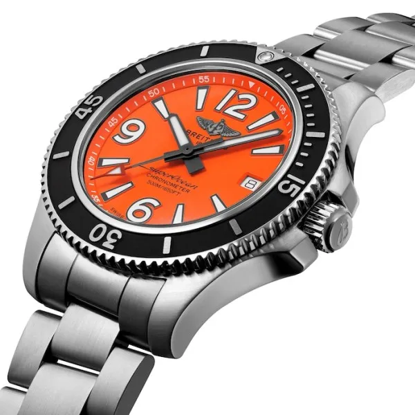 Breitling Superocean Men Automatic Orange Stainless Steel Watch A17366D71O1A1 photo 3