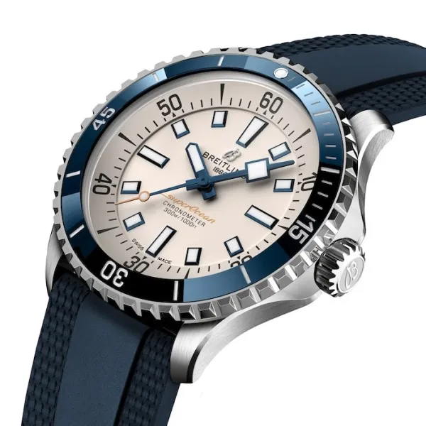 Breitling Superocean Men Automatic Silver Rubber Watch A17375E71G1S1 photo 3