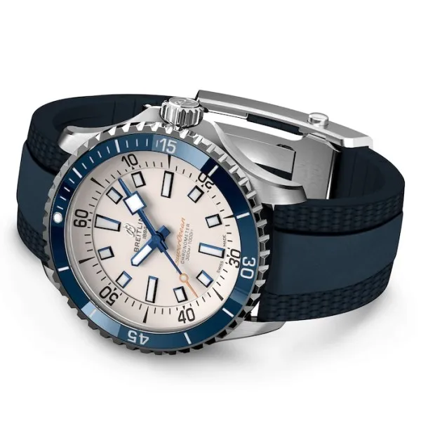 Breitling Superocean Men Automatic Silver Rubber Watch A17375E71G1S1 photo 4