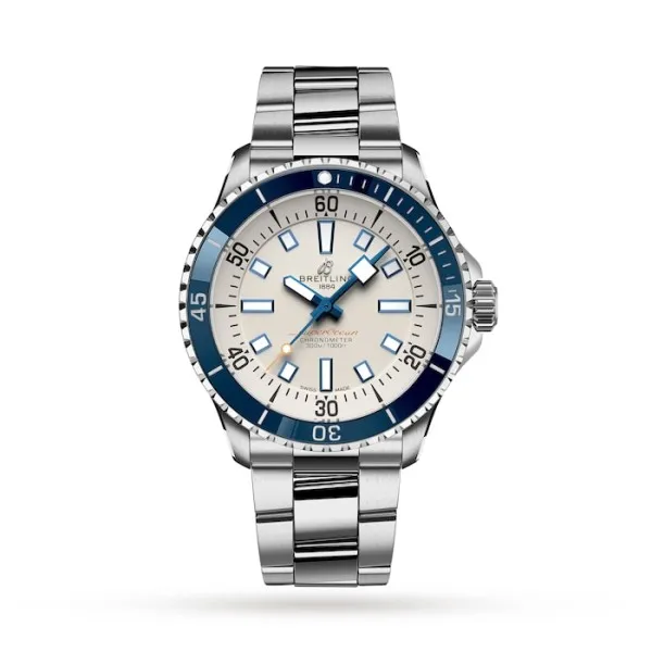 Breitling Superocean Men Automatic Silver Stainless Steel Watch A17375E71G1A1