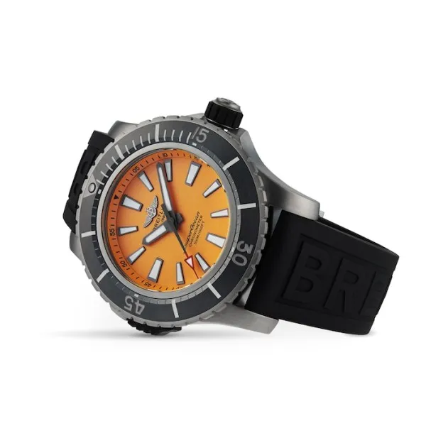 Breitling Superocean Men Automatic Yellow Rubber Watch E17369241I1S1 photo 2