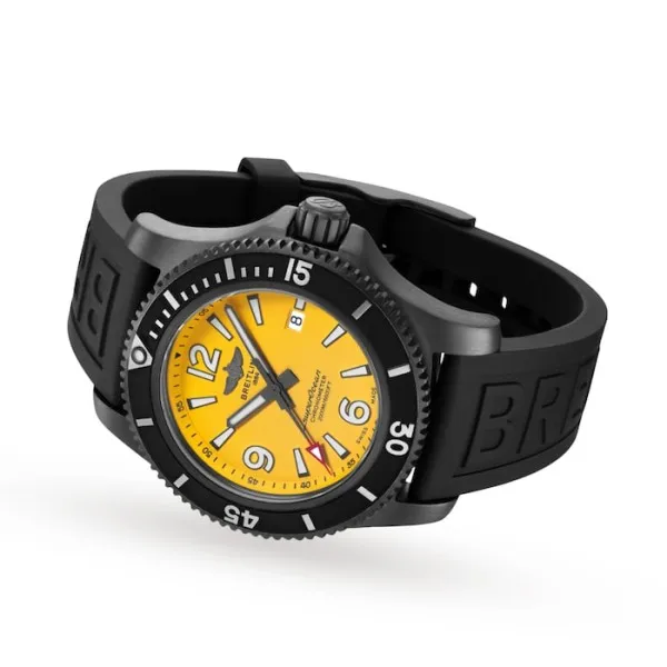 Breitling Superocean Men Automatic Yellow Rubber Watch M17368D71I1S1 photo 3