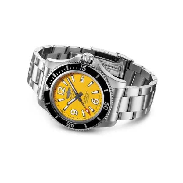 Breitling Superocean Men Automatic Yellow Stainless Steel Watch A17367021I1A1 - Photo 4