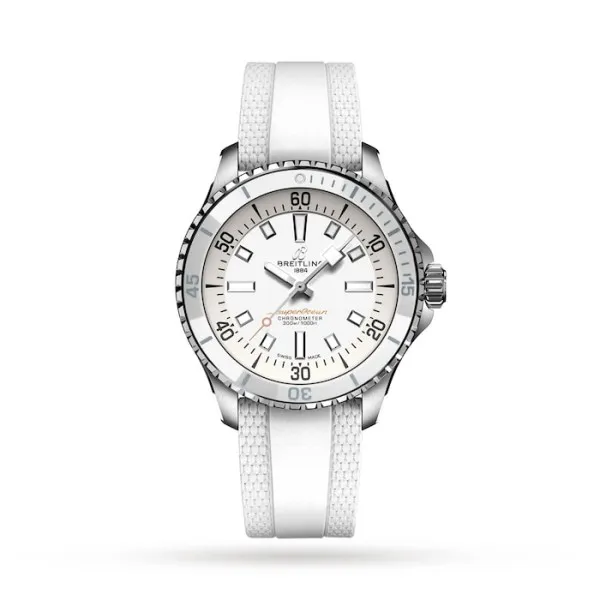 Breitling Superocean Unisex Automatic White Rubber Watch A17377211A1S1 - Photo 4