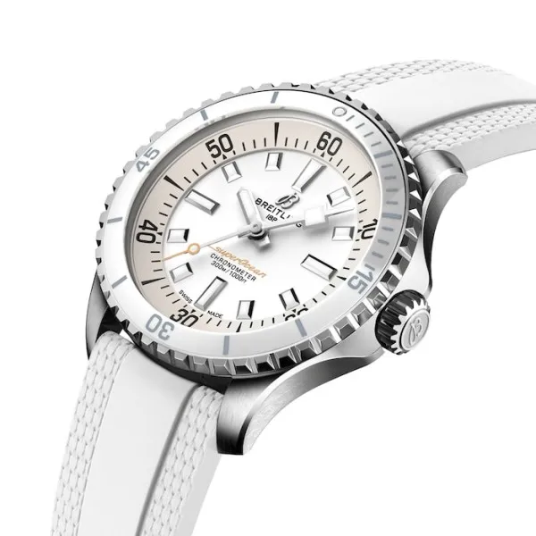 Breitling Superocean Unisex Automatic White Rubber Watch A17377211A1S1 photo 3