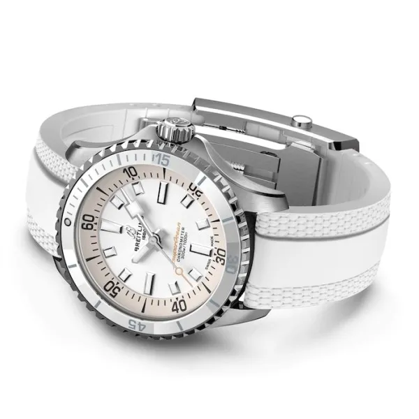 Breitling Superocean Unisex Automatic White Rubber Watch A17377211A1S1 photo 4