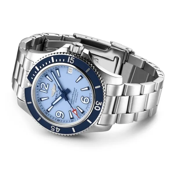 Breitling Superocean Women Automatic Blue Stainless Steel Watch A17316D81C1A1