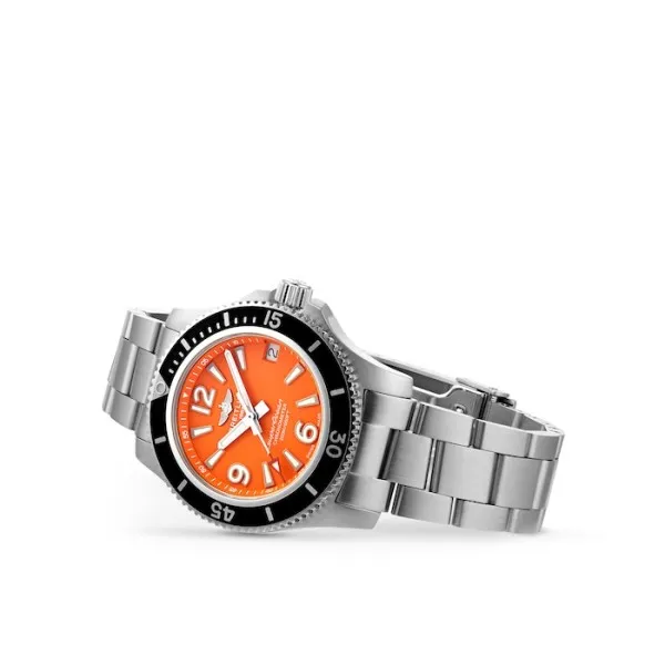 Breitling Superocean Women Automatic Orange Stainless Steel Watch A17316D71O1A1 photo 2
