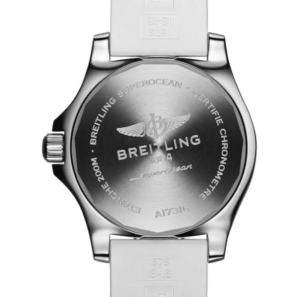 Breitling Superocean Women Automatic White Rubber Watch A17316D21A1S1 - Photo 4