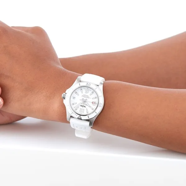 Breitling Superocean Women Automatic White Rubber Watch A17316D21A1S1 photo 4