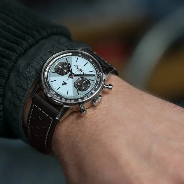 Breitling Top Time Men Automatic Blue Leather Watch A23311121C1X1 photo 3