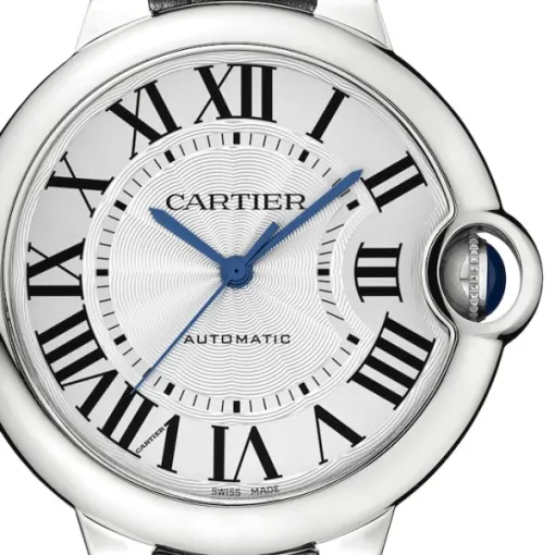 Cartier Ballon Bleu de Cartier Men Automatic Silver Alligator Watch WSBB0028 photo 2