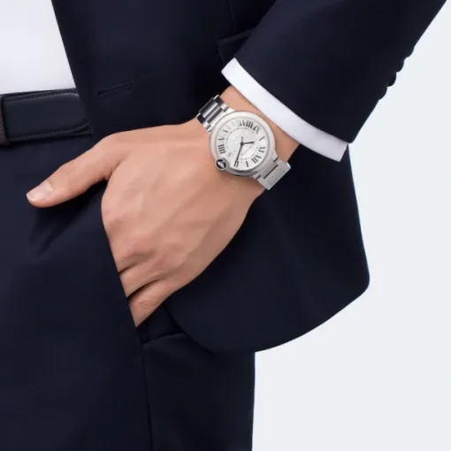 Cartier Ballon Bleu de Cartier Men Automatic Silver Stainless Steel Watch WSBB0049 - Photo 4