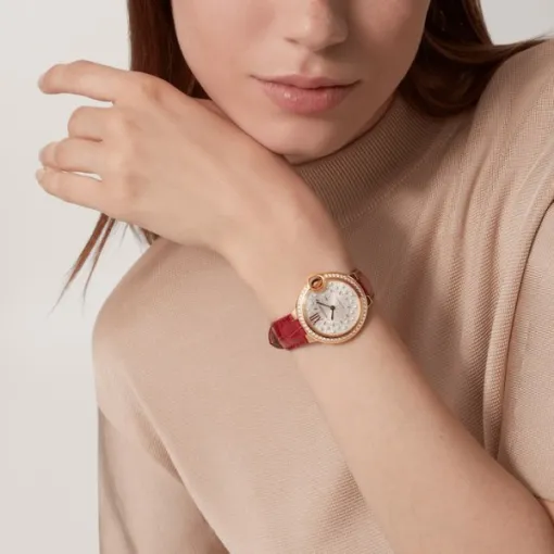 Cartier Ballon Bleu de Cartier Women Automatic Mother of Pearl 18ct Rose Gold Watch WJBB0082 photo 2