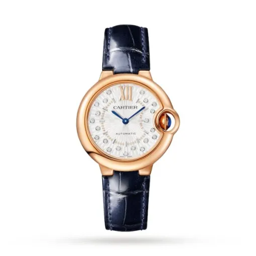 Cartier Ballon Bleu de Cartier Women Automatic Mother of Pearl Alligator Watch WGBB0052
